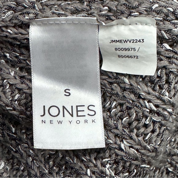 JONES NY Sweater Size:Small  Gray and Silver - Picture 4 of 6